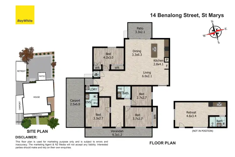 Floorplan of Homely house listing, 14 Benalong Street, St Marys NSW 2760