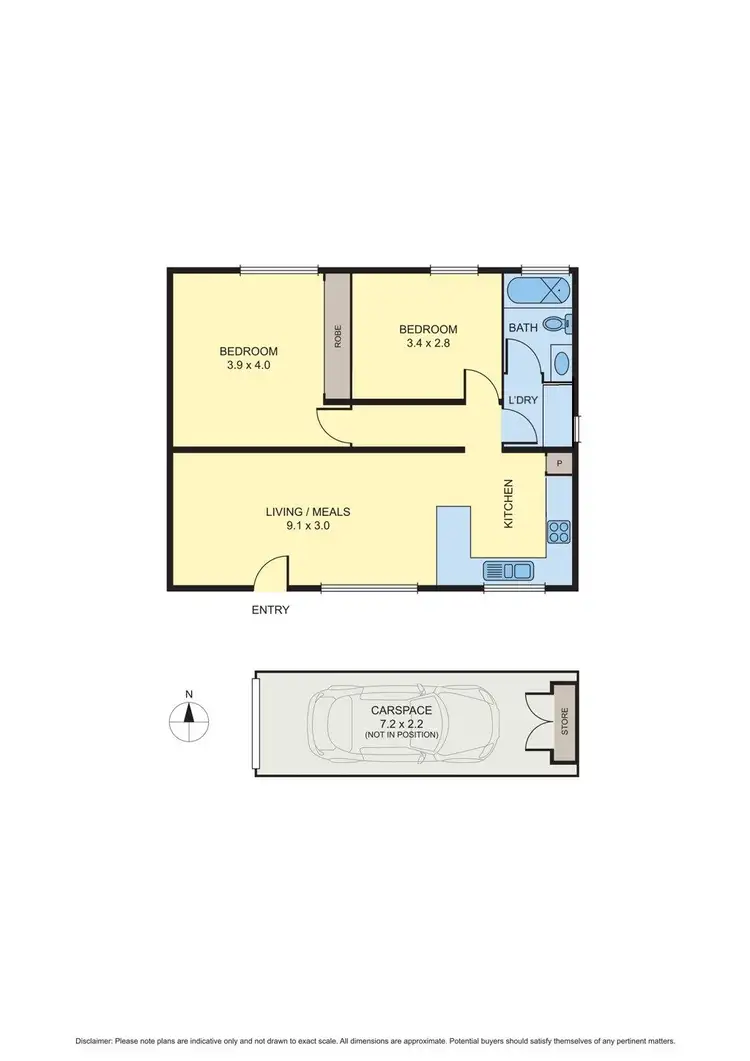 Floorplan of Homely apartment listing, 14/13 Hopetoun Avenue, Brunswick West VIC 3055