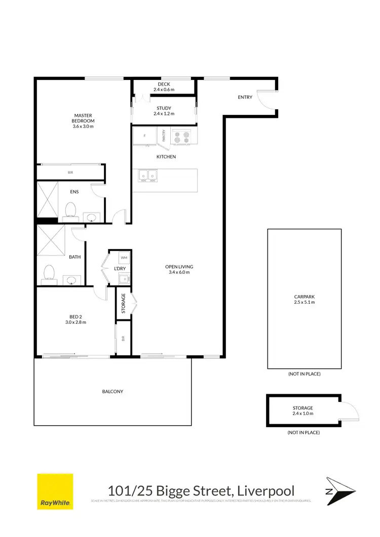 Floorplan of Homely apartment listing, 101/25 Bigge Street, Liverpool NSW 2170