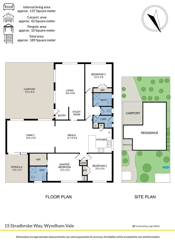 Floorplan of Homely house listing, 15 Stradbroke Way, Wyndham Vale VIC 3024