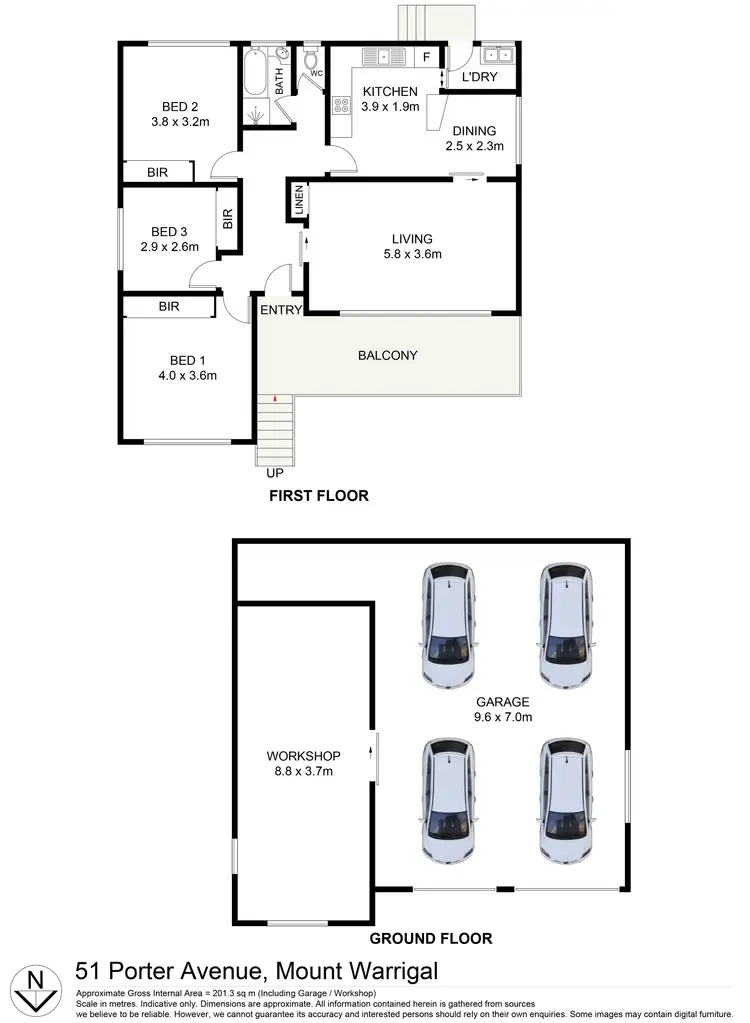 Floorplan of Homely house listing, 51 Porter Avenue, Mount Warrigal NSW 2528