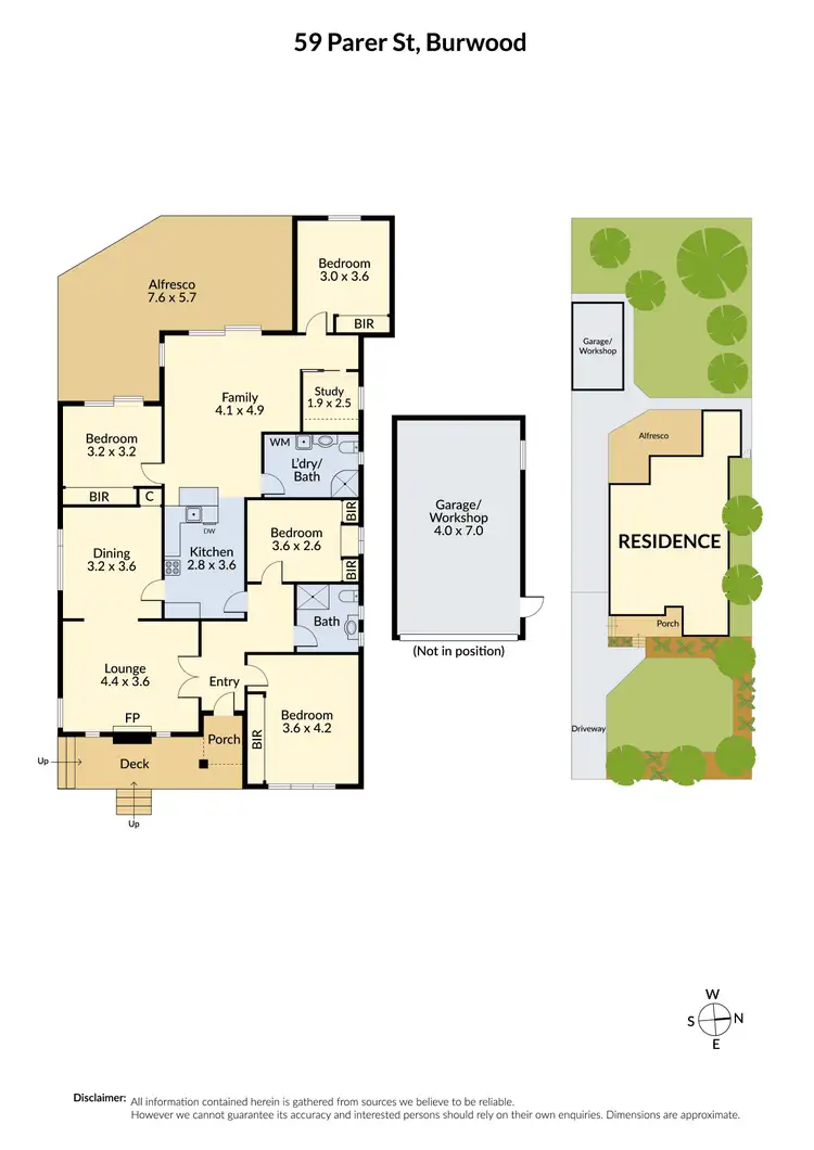 Floorplan of Homely house listing, 59 Parer Street, Burwood VIC 3125