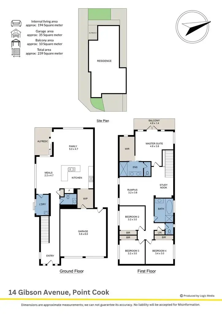 Floorplan of Homely house listing, 14 Gibson Avenue, Point Cook VIC 3030