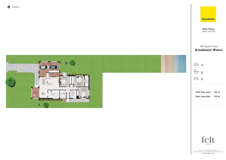 Floorplan of Homely house listing, 48 Karina Crescent, Broadbeach Waters QLD 4218