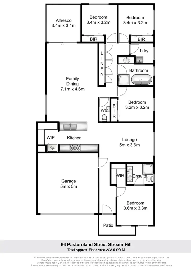 Floorplan of Homely house listing, 66 Pastureland Street, Stream Hill NSW 2526