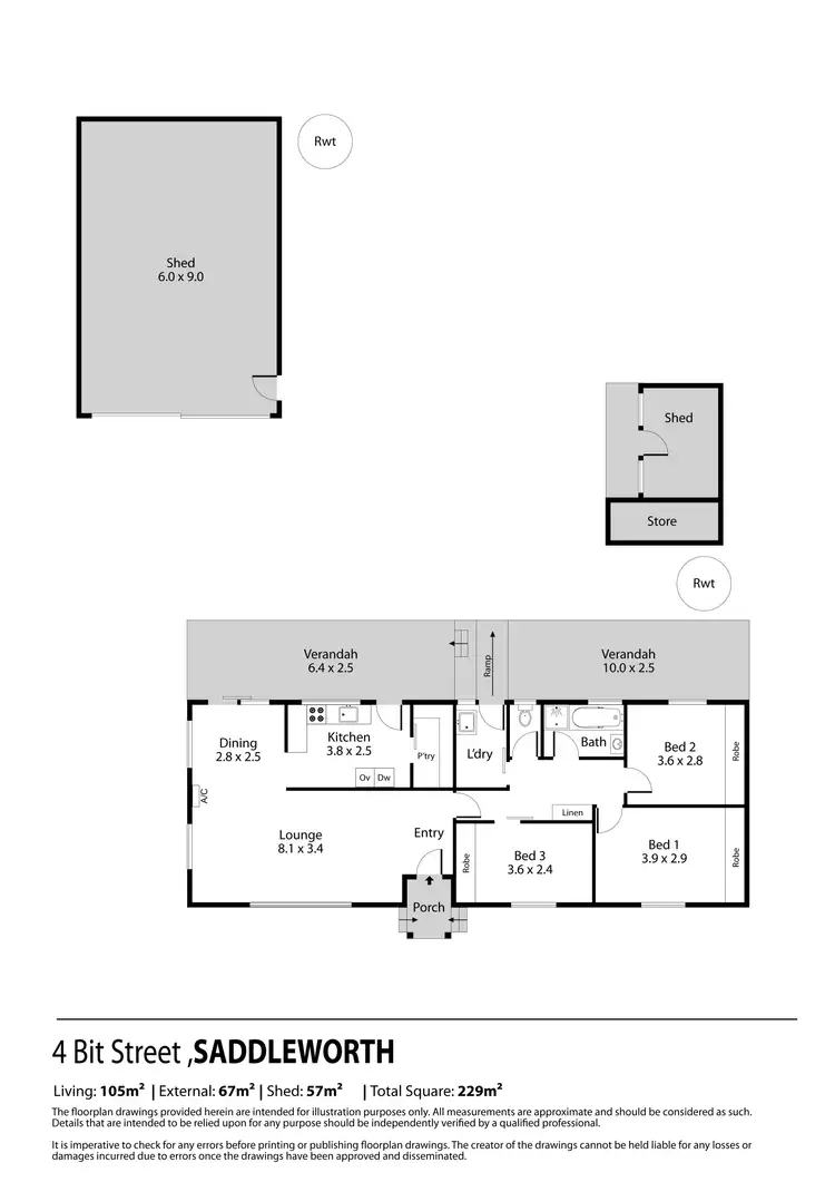 Floorplan of Homely house listing, 4 Bit Street, Saddleworth SA 5413