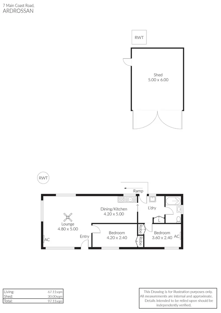 Floorplan of Homely house listing, 7 Main Coast Road, Ardrossan SA 5571