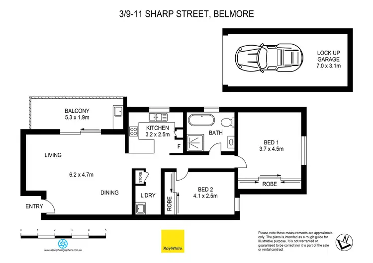 Floorplan of Homely apartment listing, 3/9-11 Sharp Street, Belmore NSW 2192