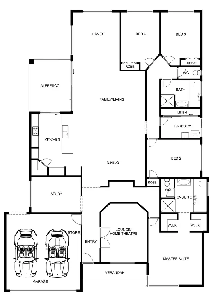 Floorplan of Homely house listing, 50 Seascapes Boulevard, Halls Head WA 6210