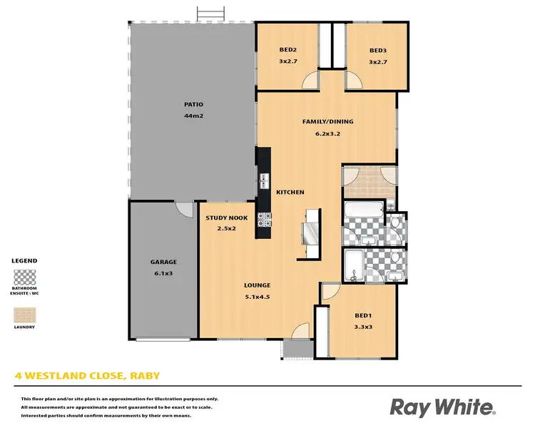Floorplan of Homely house listing, 4 Westland Close, Raby NSW 2566