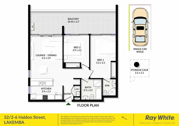 Floorplan of Homely unit listing, 32/2-6 Haldon Street, Lakemba NSW 2195