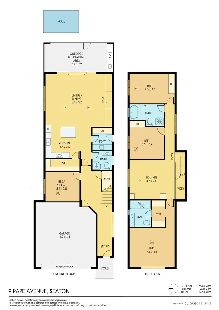 Floorplan of Homely house listing, 9 Pape Avenue, Seaton SA 5023