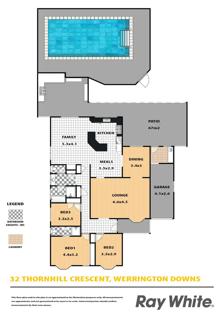 Floorplan of Homely house listing, 32 Thornhill Crescent, Werrington Downs NSW 2747