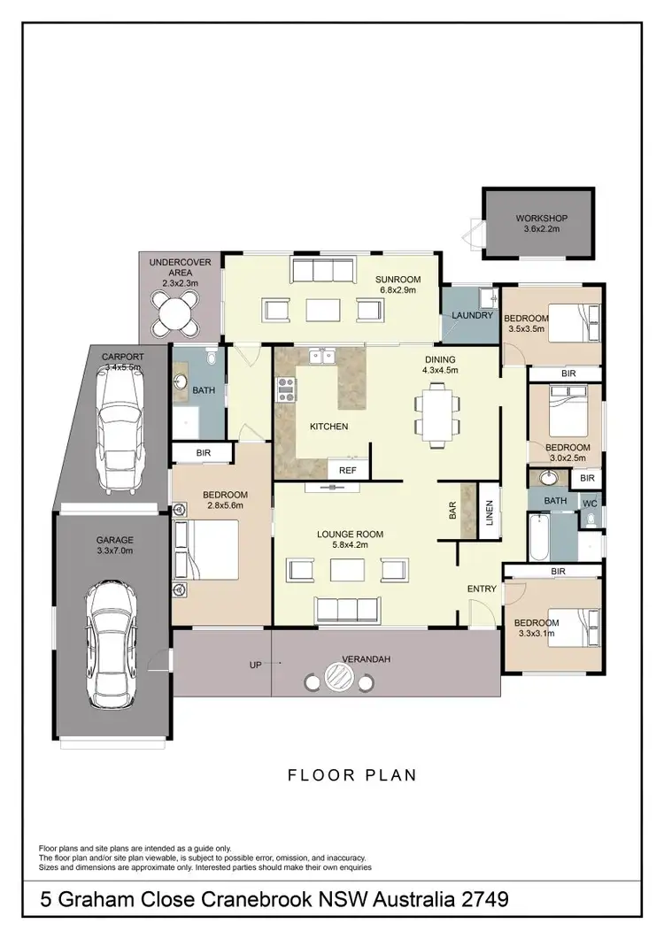 Floorplan of Homely house listing, 5 Graham Close, Cranebrook NSW 2749