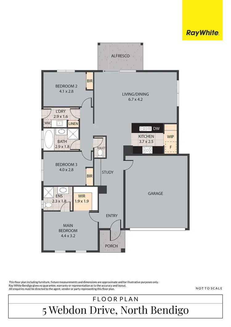 Floorplan of Homely house listing, 5 Webdon Drive, North Bendigo VIC 3550