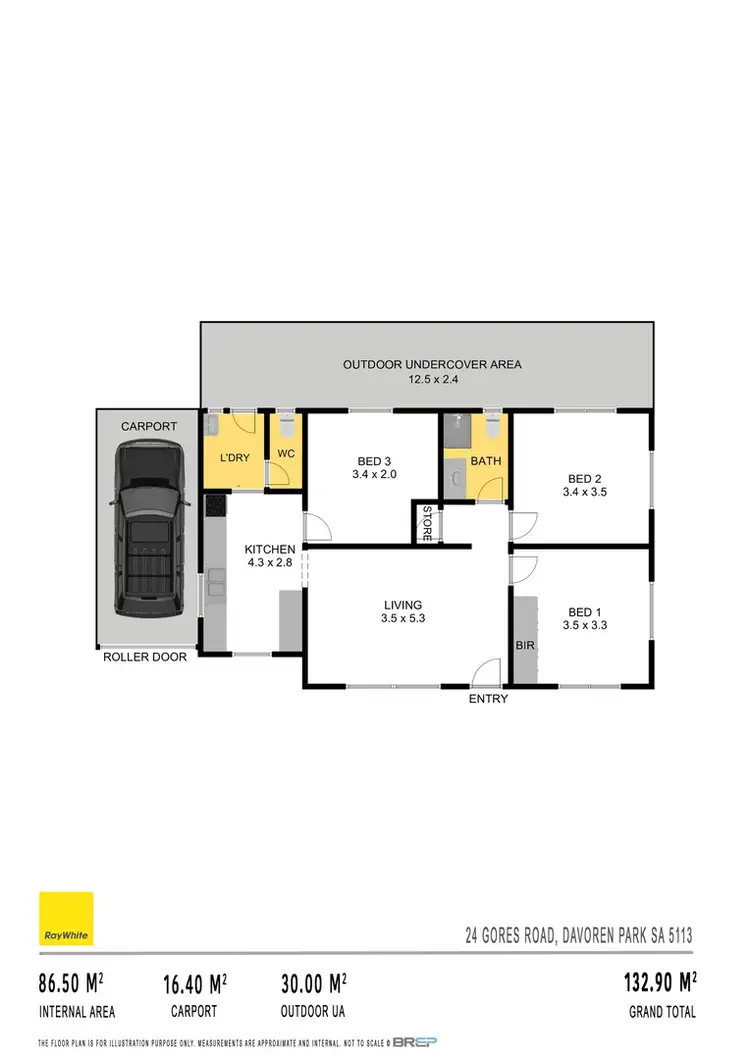 Floorplan of Homely house listing, 24 Gores Road, Davoren Park SA 5113