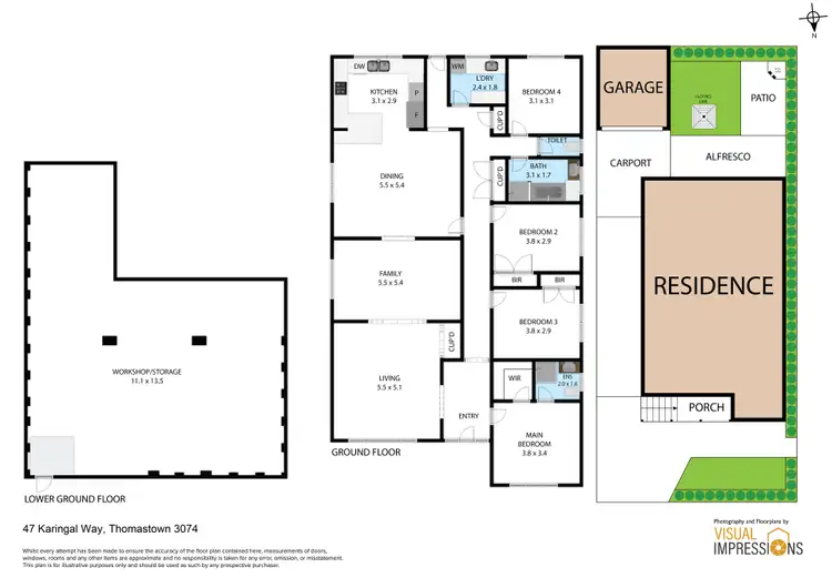 Floorplan of Homely house listing, 47 Karingal Way, Thomastown VIC 3074