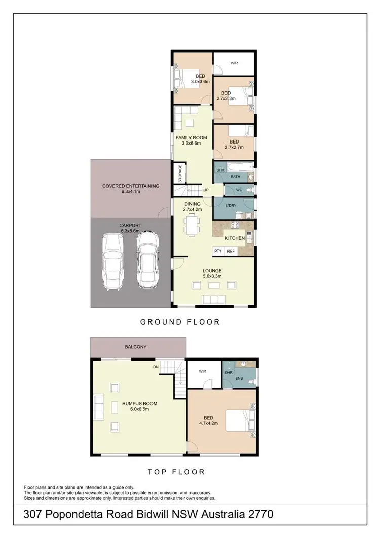 Floorplan of Homely house listing, 307 Popondetta Road, Bidwill NSW 2770