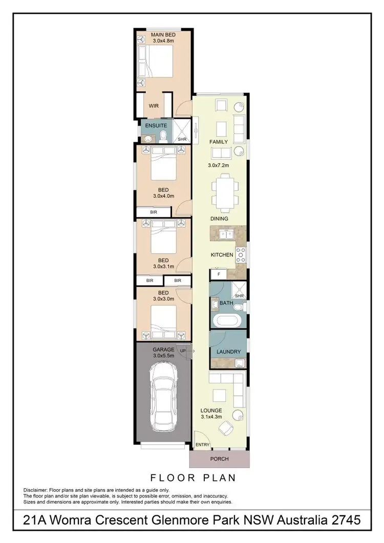 Floorplan of Homely house listing, 21A Womra Crescent, Glenmore Park NSW 2745