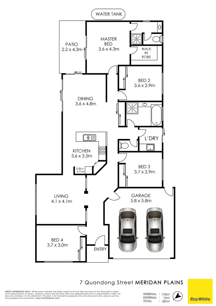 Floorplan of Homely house listing, 7 Quandong Street, Meridan Plains QLD 4551
