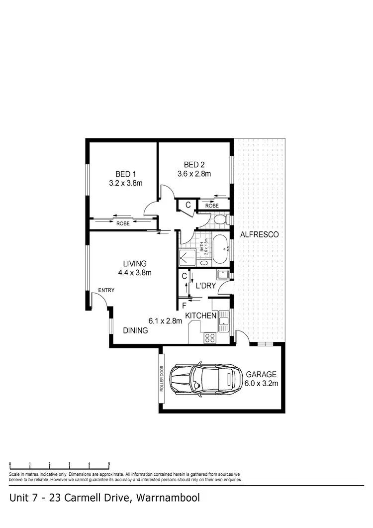 Floorplan of Homely house listing, 7/23 Carmell Drive, Warrnambool VIC 3280