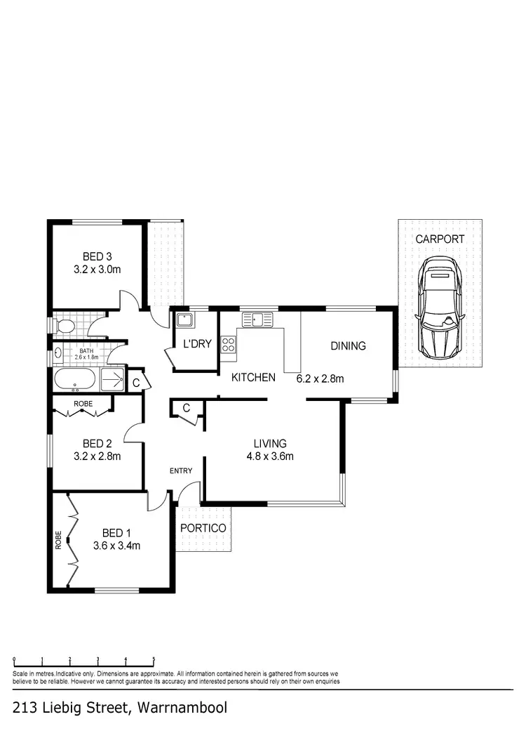Floorplan of Homely house listing, 213 Liebig Street, Warrnambool VIC 3280