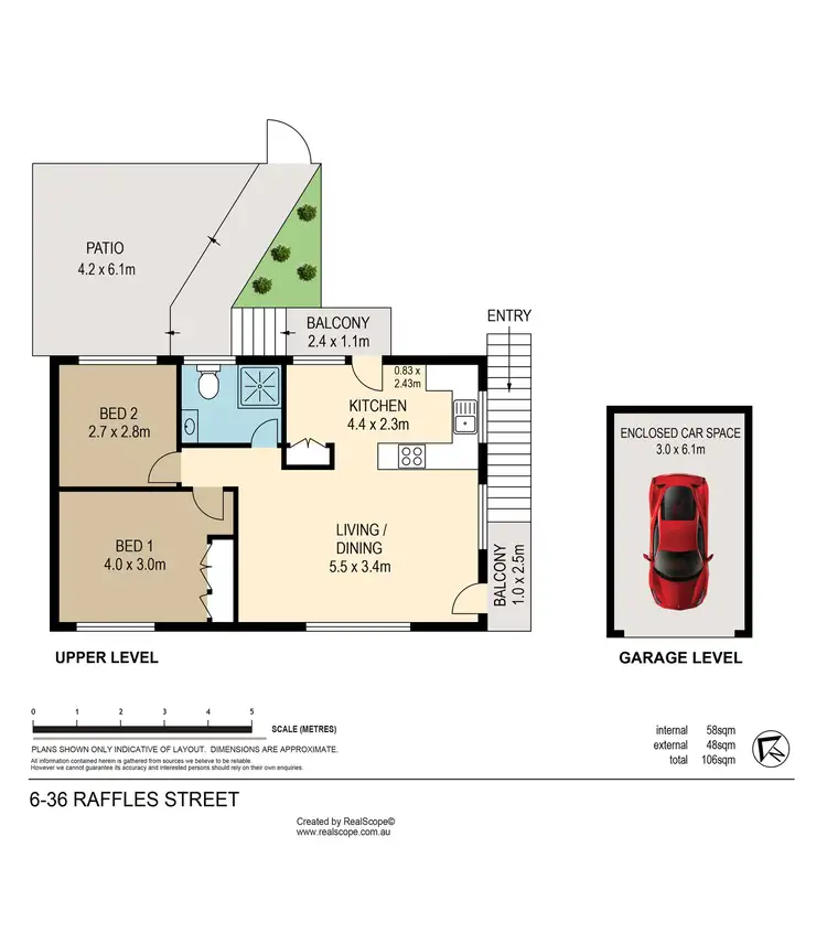 Floorplan of Homely unit listing, 6/36 Raffles Street, Mount Gravatt East QLD 4122