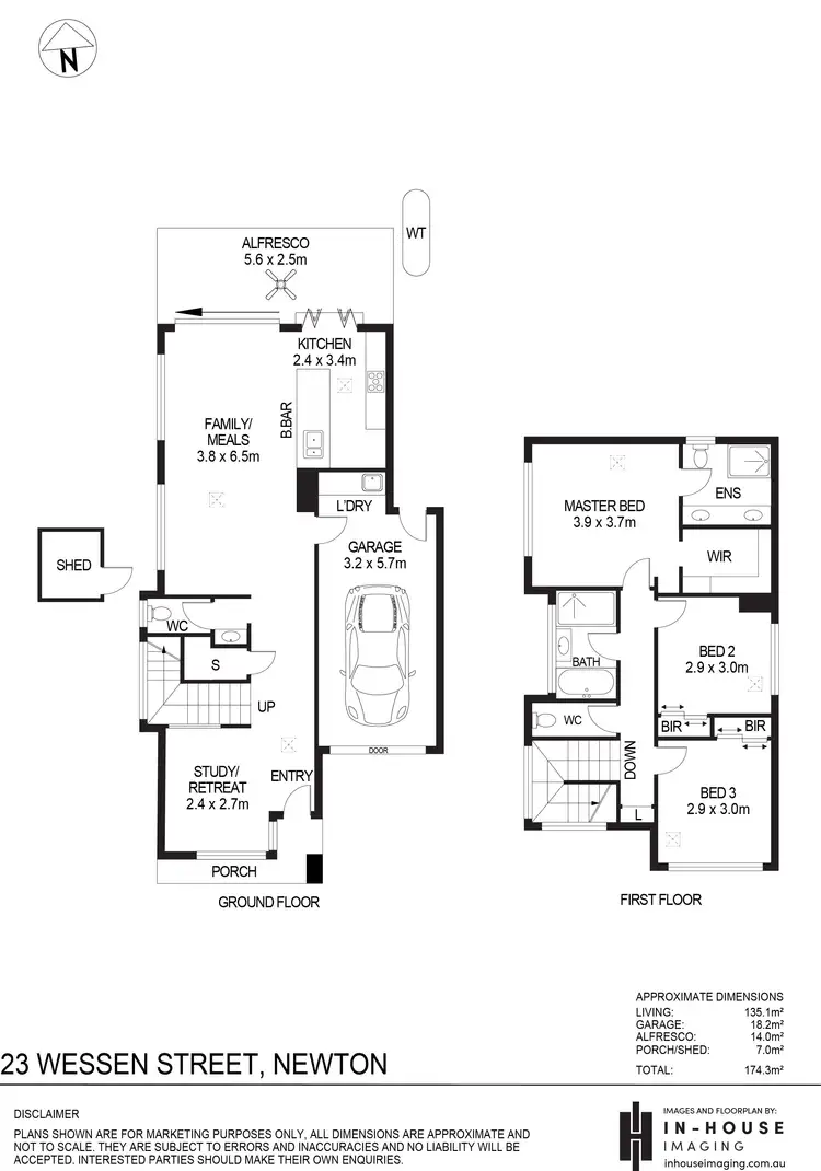 Floorplan of Homely house listing, 23 Wessen Street, Newton SA 5074