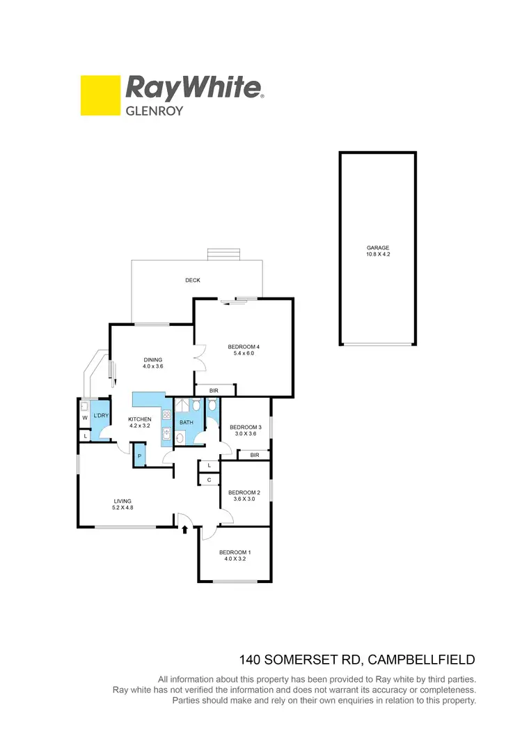 Floorplan of Homely house listing, 140 Somerset Road, Campbellfield VIC 3061