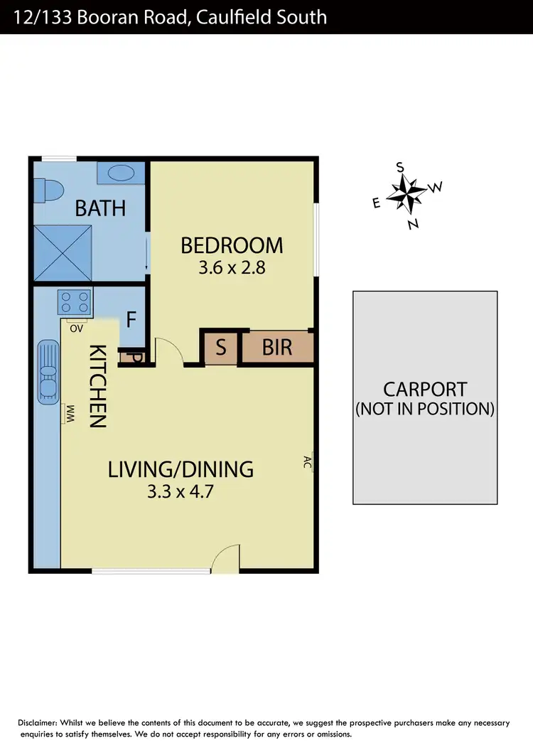 Floorplan of Homely apartment listing, 12/133 Booran Road, Caulfield South VIC 3162