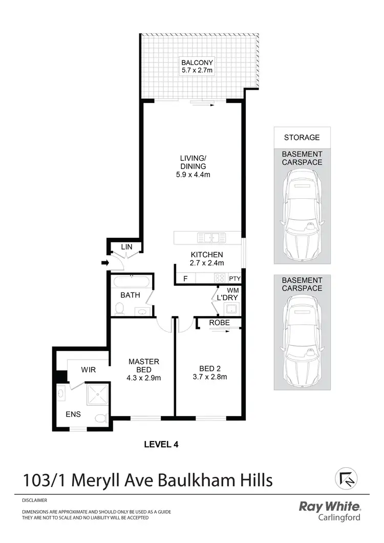 Floorplan of Homely apartment listing, 103/1 Meryll Avenue, Baulkham Hills NSW 2153