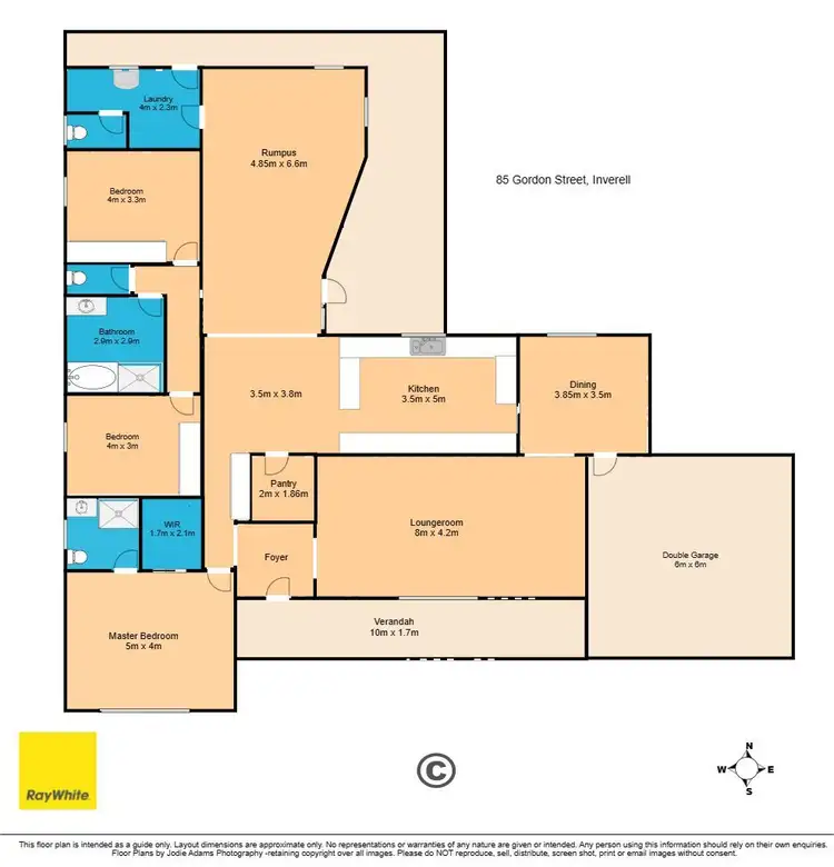Floorplan of Homely house listing, 85 Gordon Street, Inverell NSW 2360