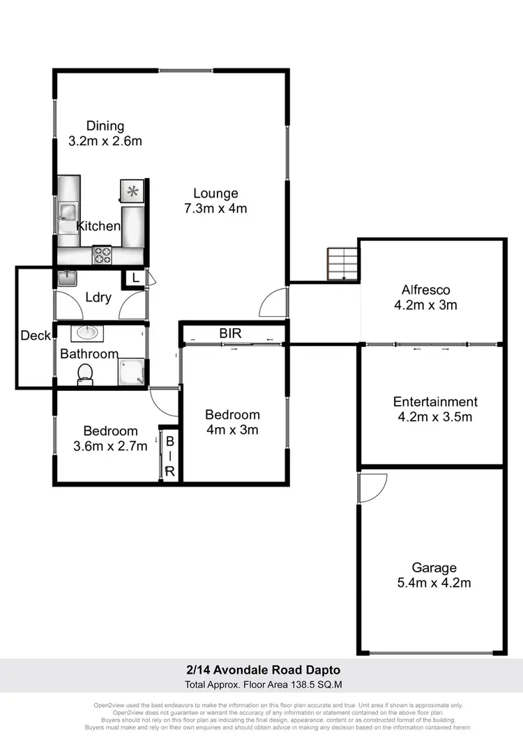 Floorplan of Homely house listing, 2/14 Avondale Road, Dapto NSW 2530
