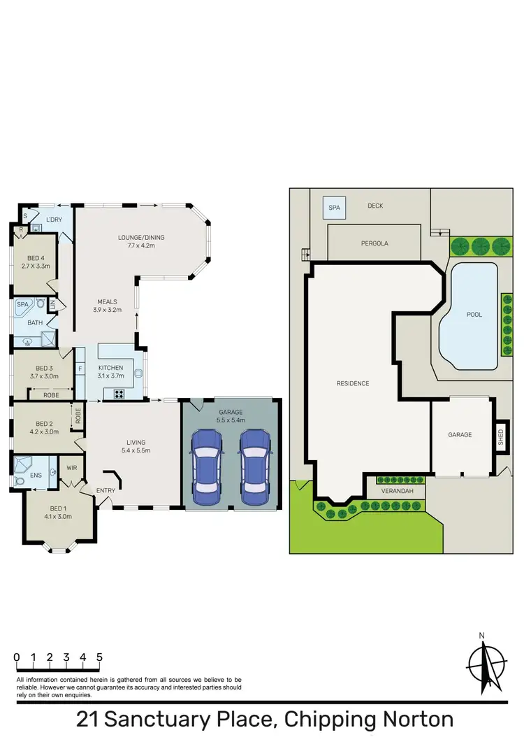 Floorplan of Homely house listing, 21 Sanctuary Place, Chipping Norton NSW 2170