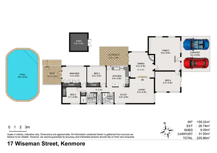 Floorplan of Homely house listing, 17 Wiseman Street, Kenmore QLD 4069