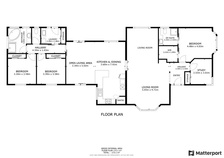 Floorplan of Homely house listing, 30 Mortoo Street, Swan Hill VIC 3585