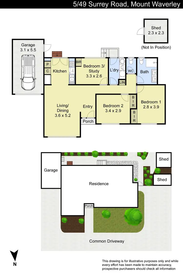 Floorplan of Homely unit listing, 5/49 Surrey Road, Mount Waverley VIC 3149