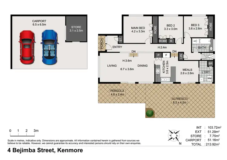 Floorplan of Homely house listing, 4 Bejimba Street, Kenmore QLD 4069