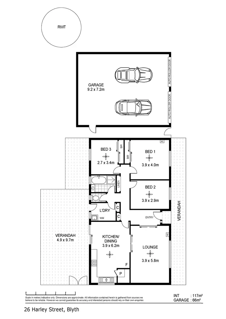 Floorplan of Homely house listing, 26 Harley Street, Blyth SA 5462