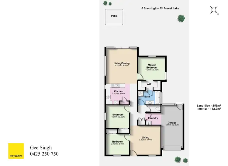 Floorplan of Homely house listing, 6 Sherringham Close, Forest Lake QLD 4078