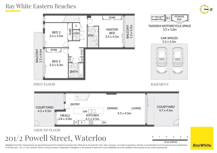 Floorplan of Homely apartment listing, 201/2-4 Powell Street, Waterloo NSW 2017