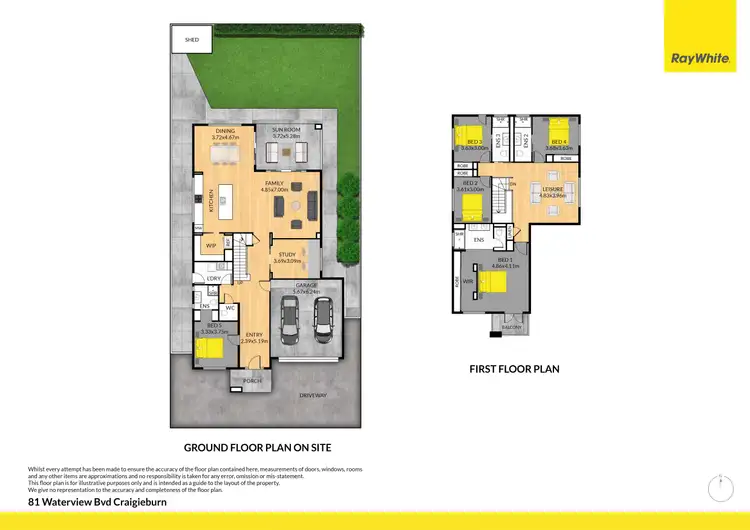 Floorplan of Homely house listing, 81 Waterview Boulevard, Craigieburn VIC 3064