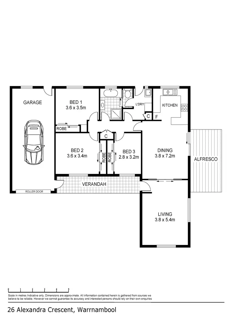 Floorplan of Homely house listing, 26 Alexandra Crescent, Warrnambool VIC 3280