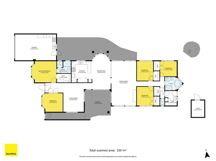 Floorplan of Homely house listing, 21 Antionetta Way, Hillside VIC 3037