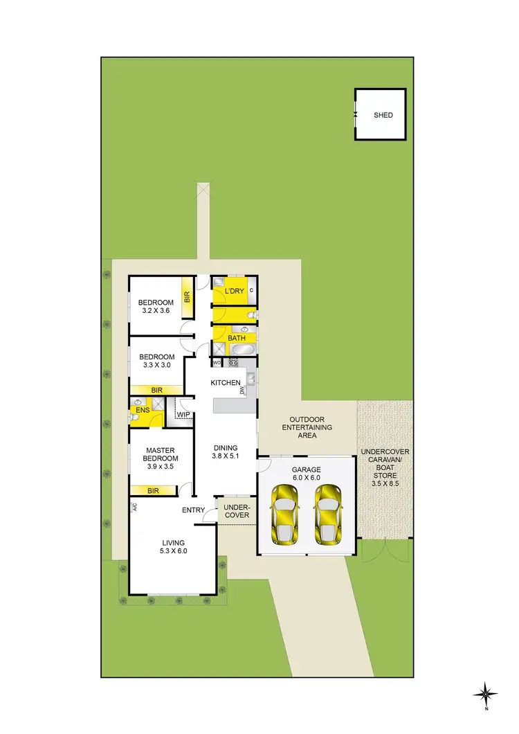 Floorplan of Homely house listing, 13 Carissa Mews, Bell Park VIC 3215