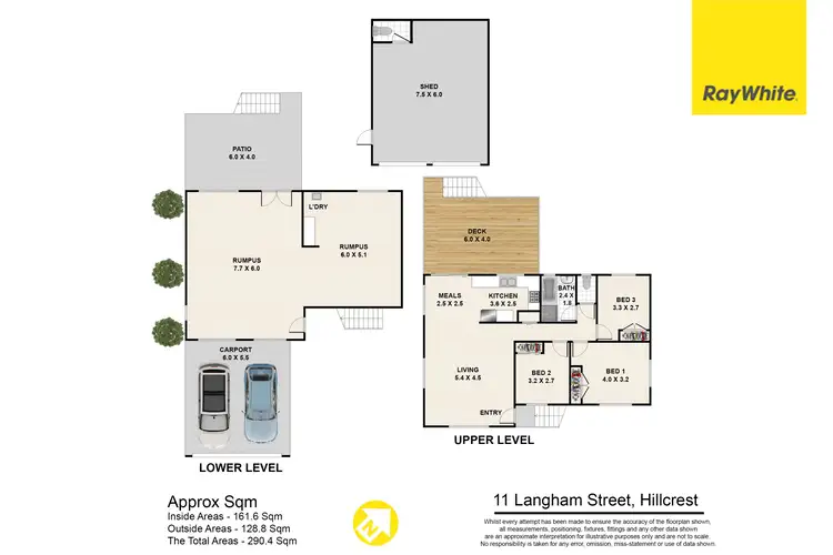 Floorplan of Homely house listing, 11 Langham Street, Hillcrest QLD 4118