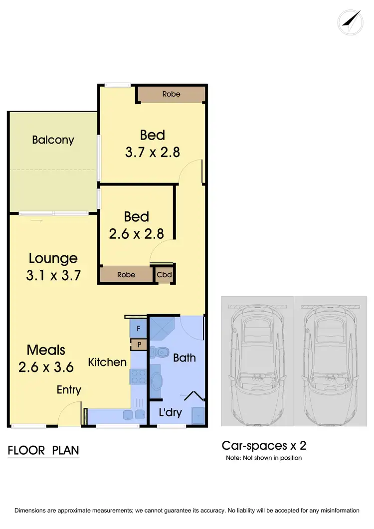 Floorplan of Homely apartment listing, 12/82-86 Atherton Road, Oakleigh VIC 3166