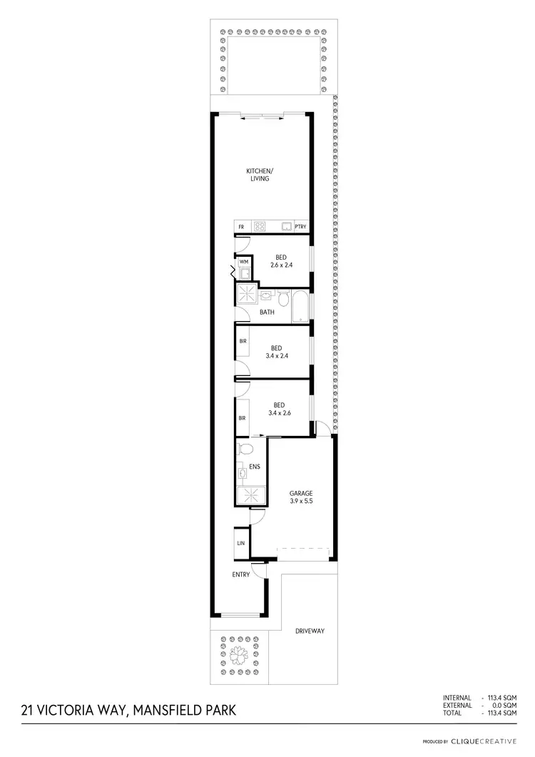 Floorplan of Homely house listing, 21 Victoria Way., Mansfield Park SA 5012