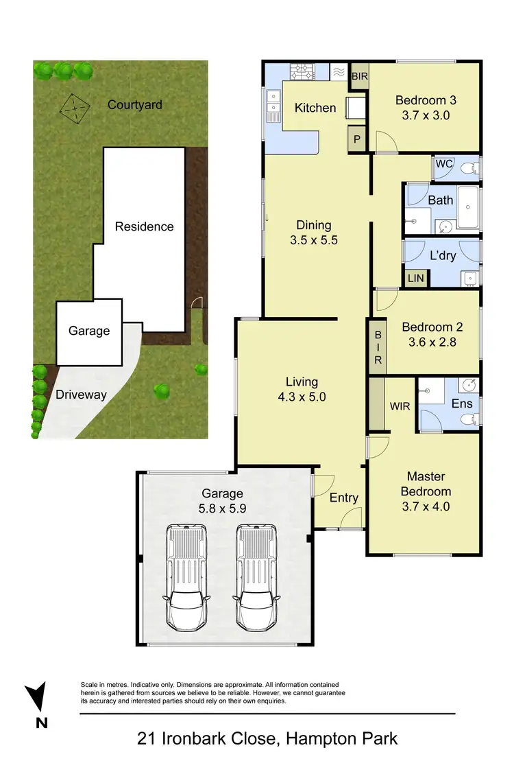 Floorplan of Homely house listing, 21 Ironbark Close, Hampton Park VIC 3976