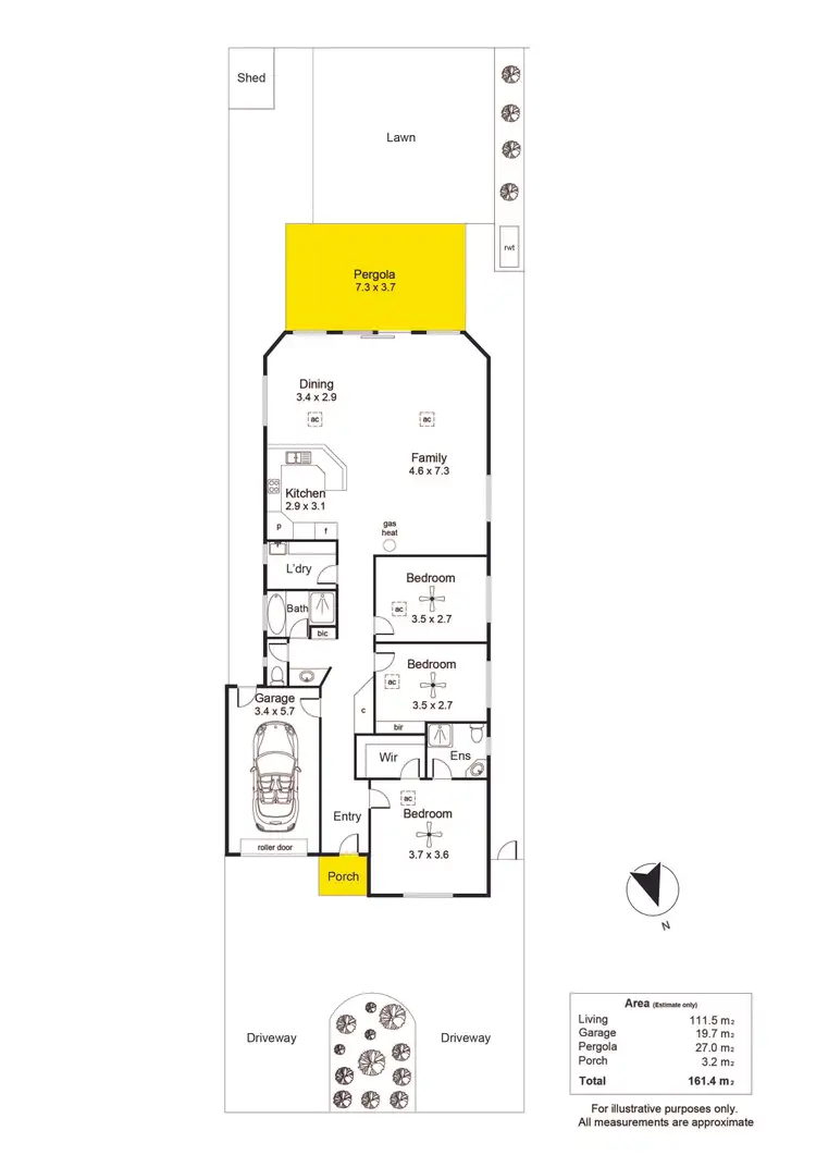 Floorplan of Homely house listing, 25A Yarcowie Avenue, Ingle Farm SA 5098